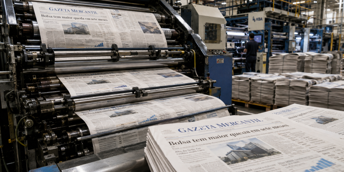 Gazeta Mercantil Jornal Impressão